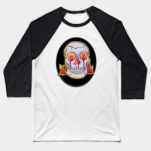 Lit Skull Baseball T-Shirt